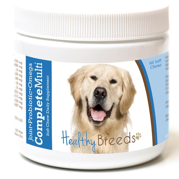 Healthy Breeds Golden Retriever All in One Multivitamin Soft Chew, 60PK 192959008110 - main
